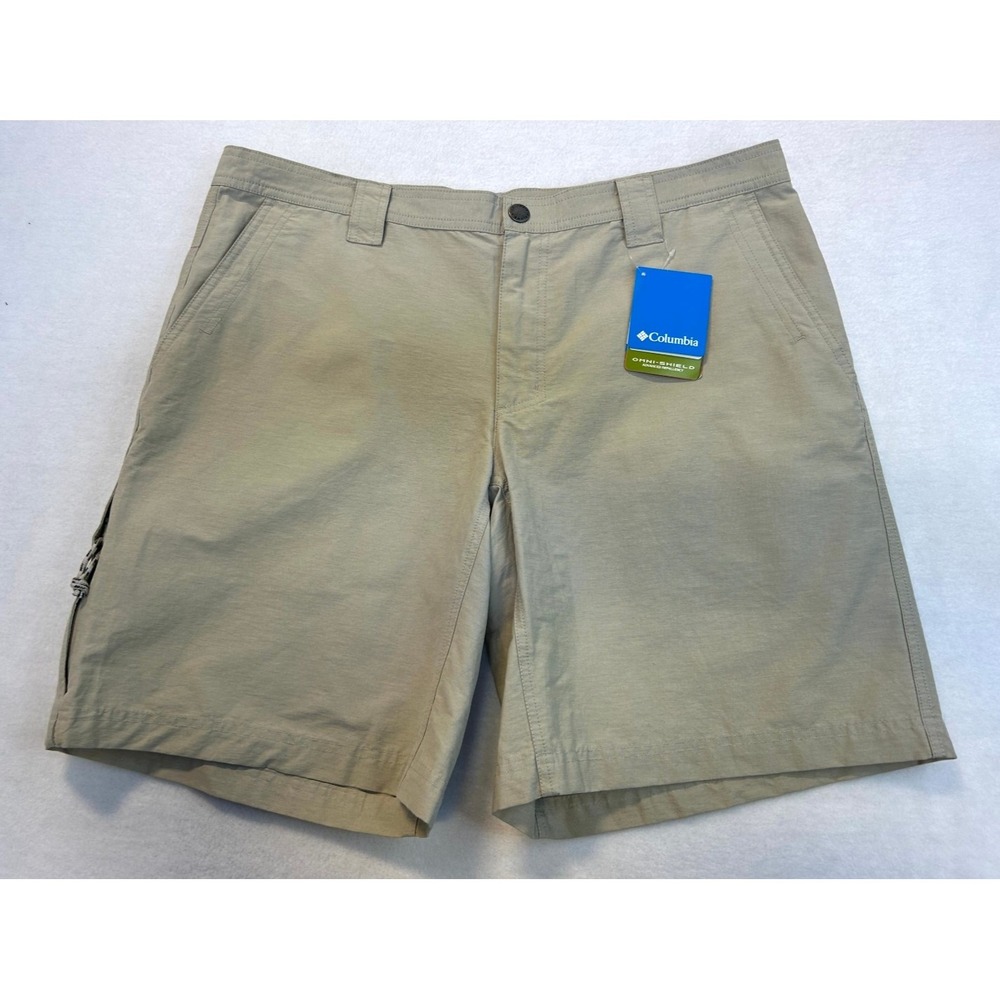 NWT Columbia Utilizer II Shorts Men's 38 Beige 10" Inseam Utility Outdoor Hiking - Picture 2 of 12